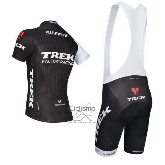 Trek Factory Racing Ropa Ciclismo Culotte Corto 2014 Mangas Cortas Negro y Blanco